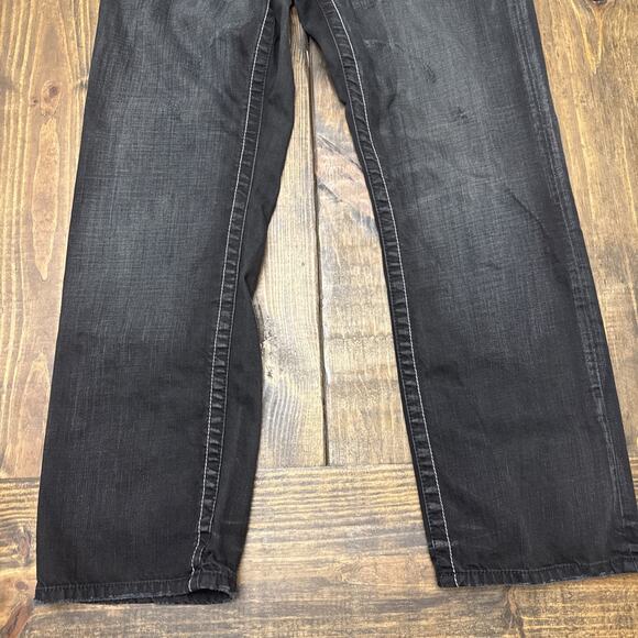 Men’s ASAP AKADEMIKS Small Arms Patrol Jeans, Black, 36x32, Vtg, Y2K, Distressed - Picture 10 of 11